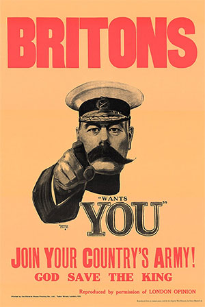 Britons Wants You WW1 Poster