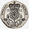 Designs on British coins from 1971 to 2008