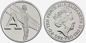 A - Angel of the North 10 Pence 2018 2019
