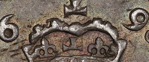 British 2 pence 1698 - Low Crown