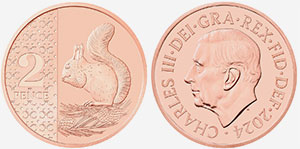 British 2 Pence 2024 Charles III