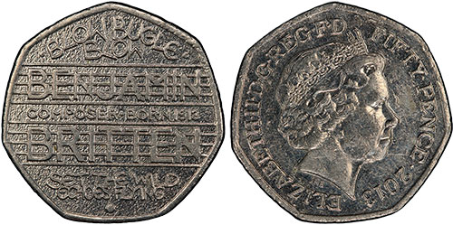 50 Pence 2013 Benjamin Britten - British Coins