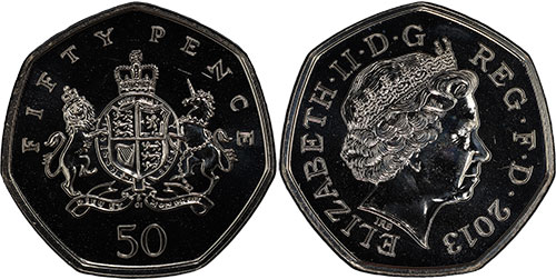50 Pence 2013 Ironside - British Coins
