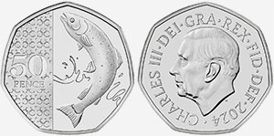 British 50 Pence 2024 Charles III