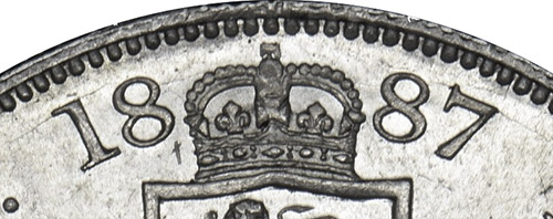 Double Florin 1887 - Arabic 1 - British Coins Price Guide and Values