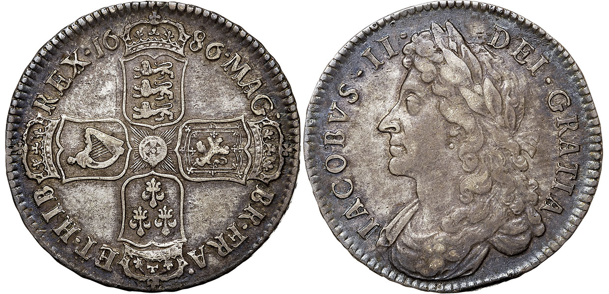 Half Crown 1685 - United Kingdom coin
