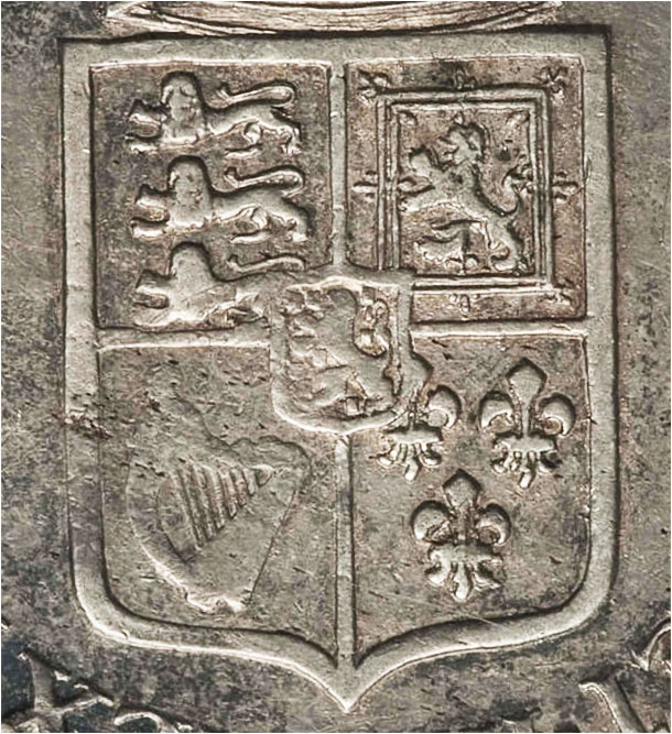 Half Crown 1689 - 1st Shield on Reverse - British coins