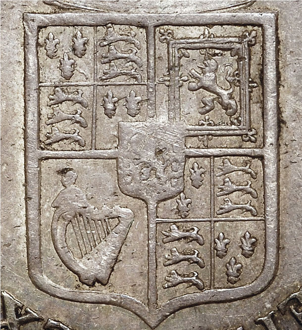 Half Crown 1689 - 2nd Shield on Reverse - British coins