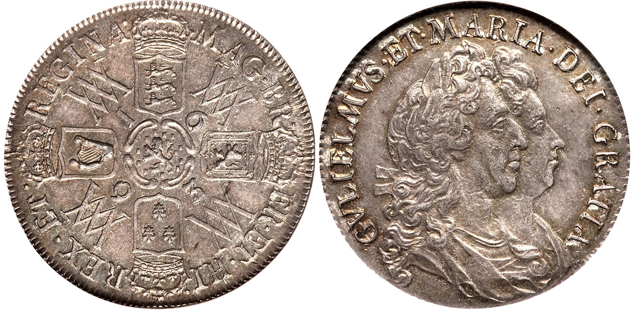 Half Crown 1692 - United Kingdom coin