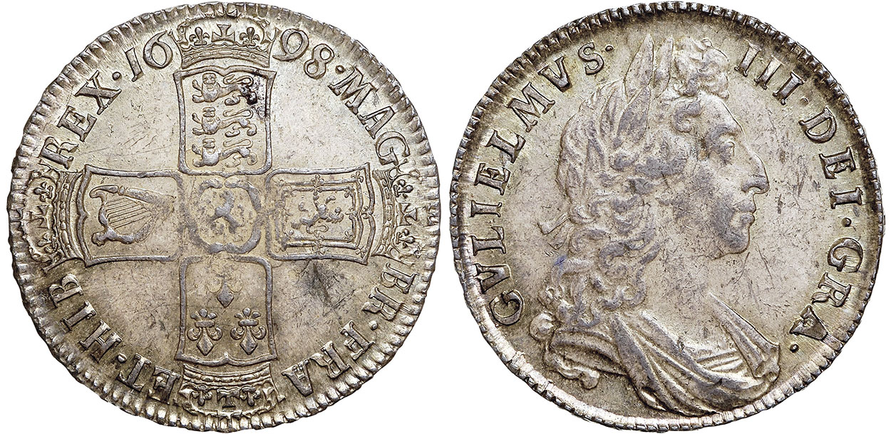 Half Crown 1700 - United Kingdom coin