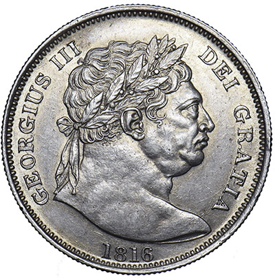 Half Crown 1817 - Bull Head - British Coins Price Guide and Values