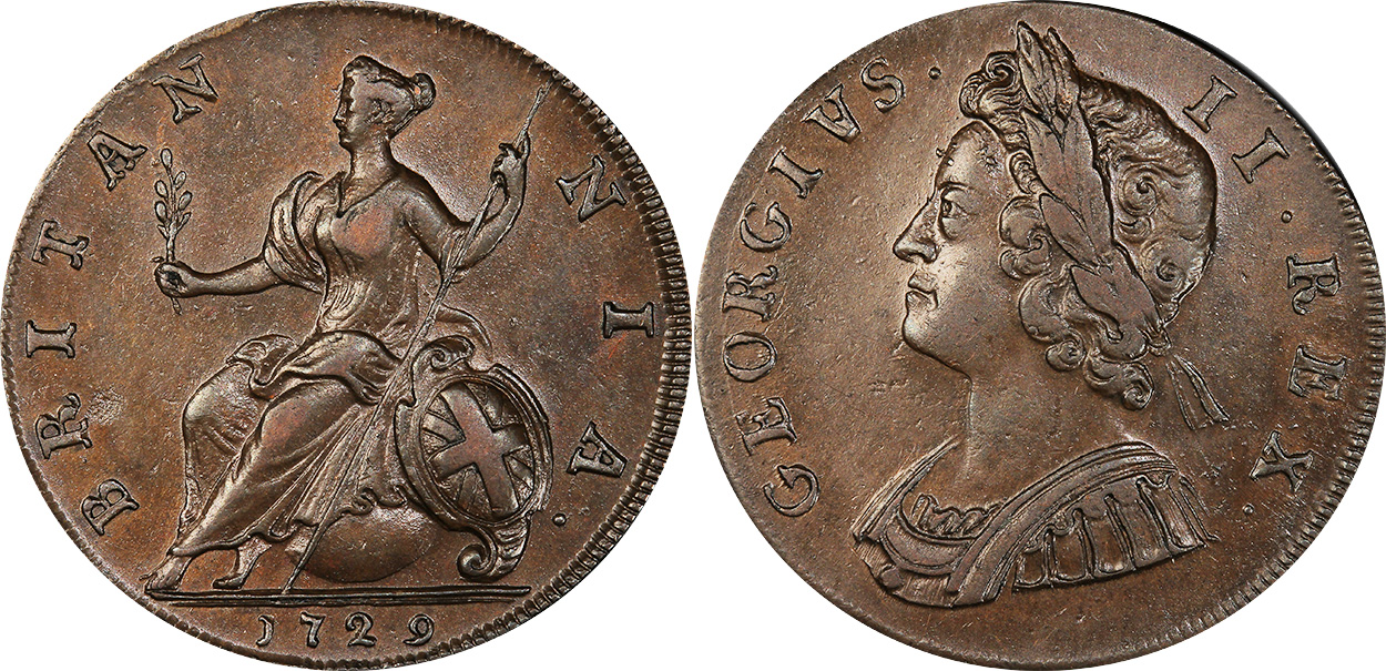 Half Penny 1748 - United Kingdom coin