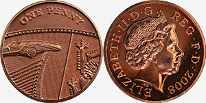 Penny 2008 Royal Arms - British Coins