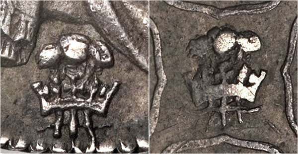 Shilling 1674 - Plume both sides - British coin