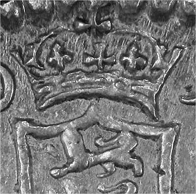 6 Pence 1696 - Small Crown - British Coin