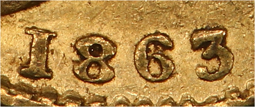 Sovereign 1863 - Roman 1 - British coins - UK