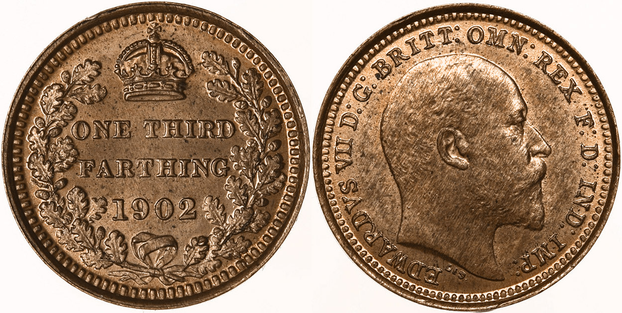 Third Farthing 1902 - United Kingdom coin