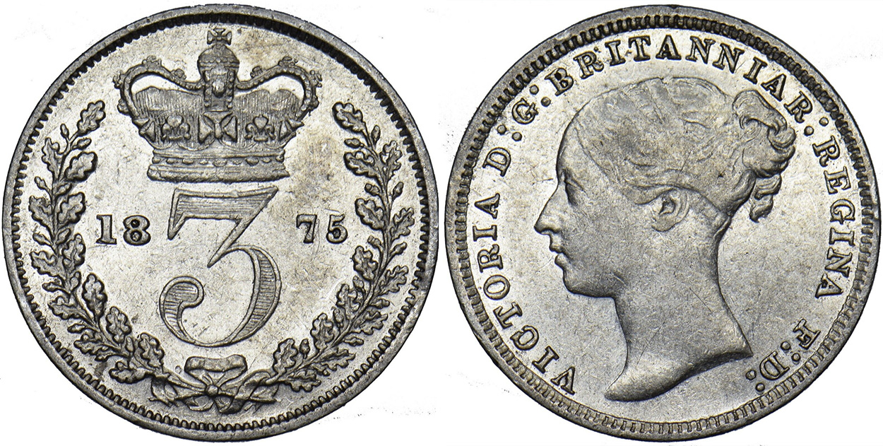 Threepence 1881 - United Kingdom coin